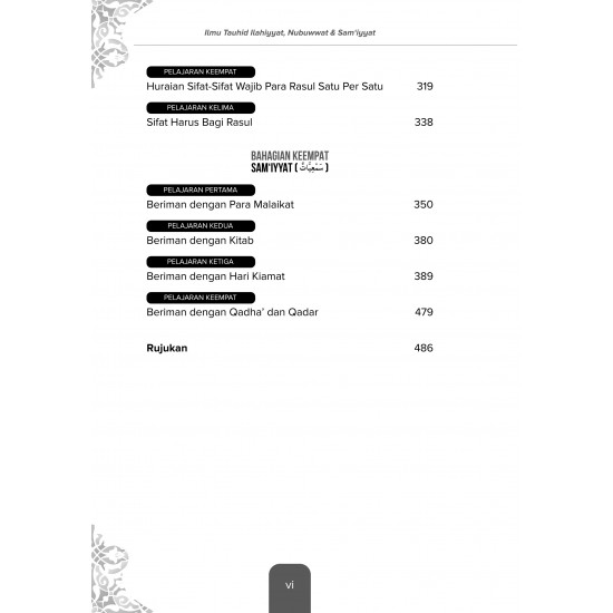 Ilmu Tauhid: Ilahiyyat, Nubuwwat & Sam‘Iyyat