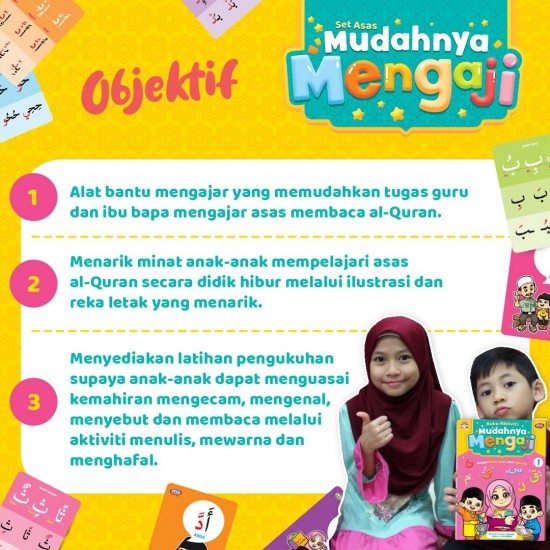 Set Asas Mudah Mengaji untuk Kanak-Kanak